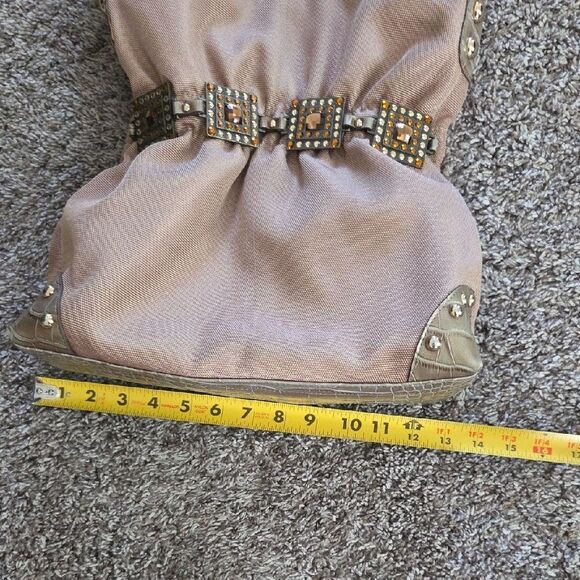 Elegant Tan Women's Bag with Studded Details - Picture 10 of 10